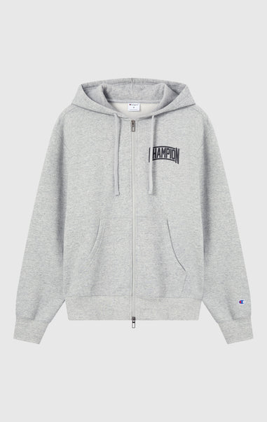 Sweat À Capuche Zippé Avec Intérieur Gratté Et Logo Puff Print Pour Homme