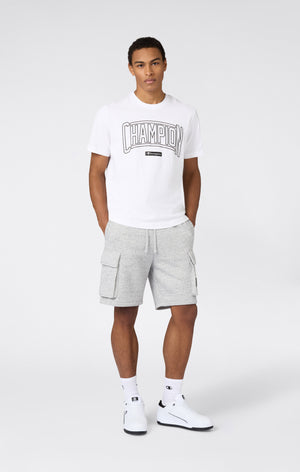 Pantaloncini Cargo con Interno Felpato e Logo Da Uomo