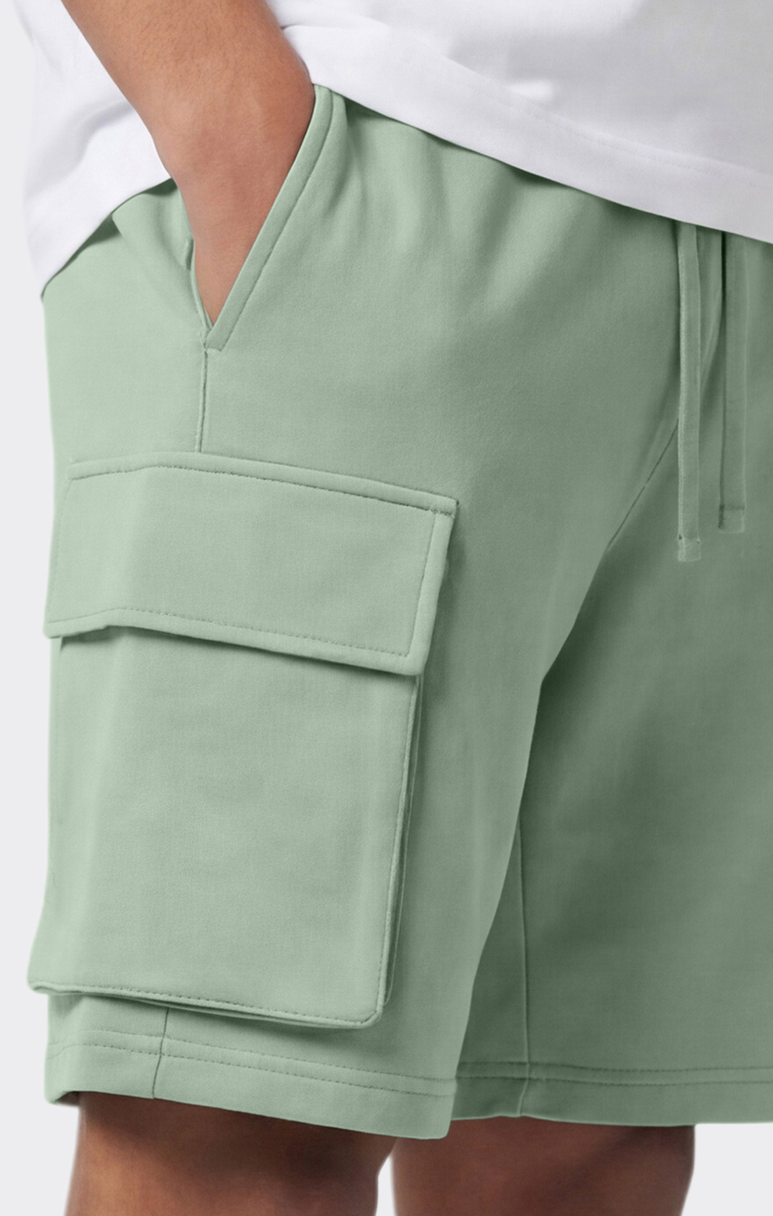 Pantaloncini Cargo con Interno Felpato e Logo Da Uomo