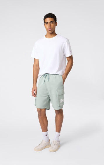 Men’s Cargo Shorts With Brushed Interior And Logo
