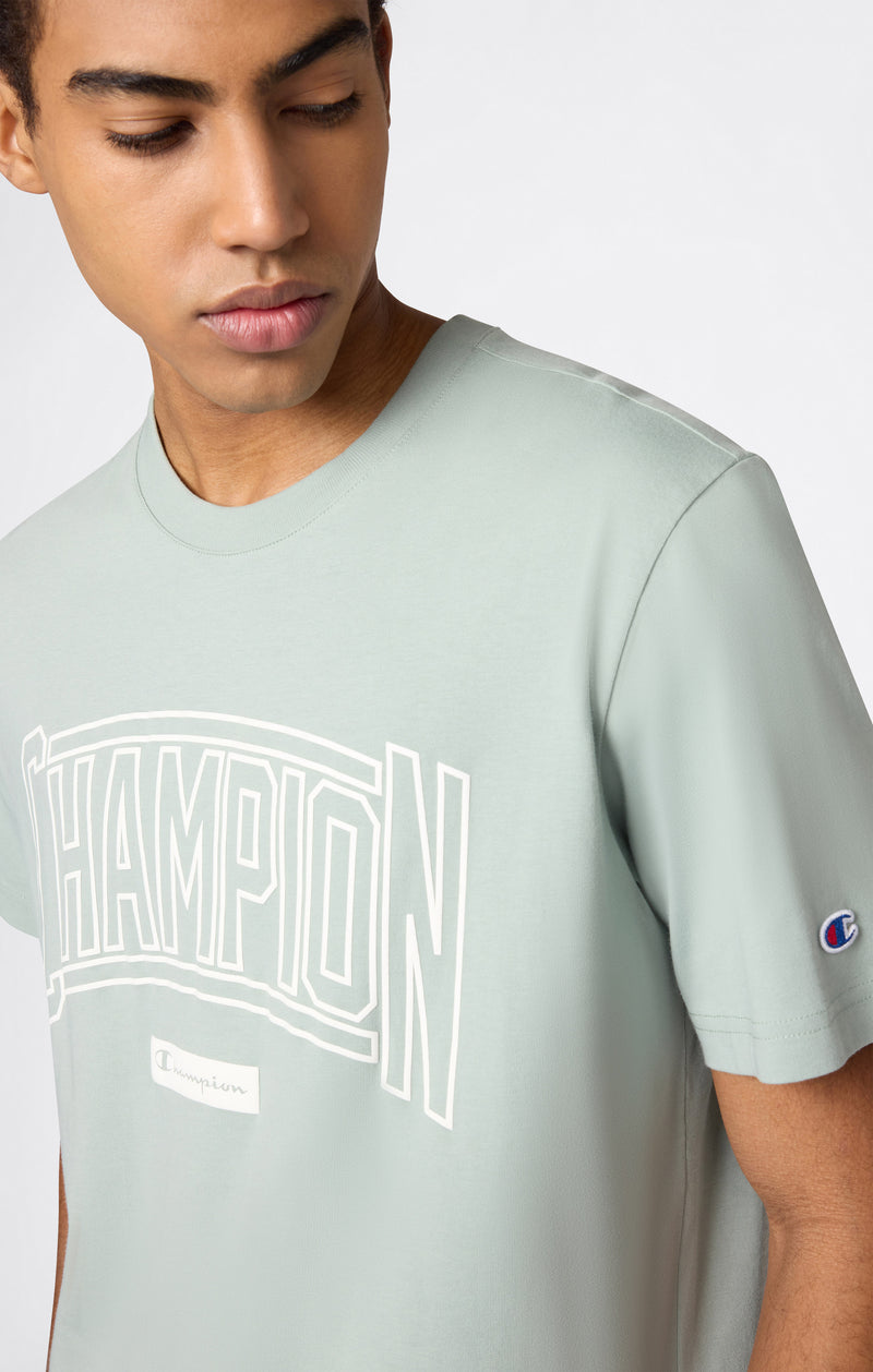 Rundhals-T-Shirt Mit Puff-Print-Logo Für Herren