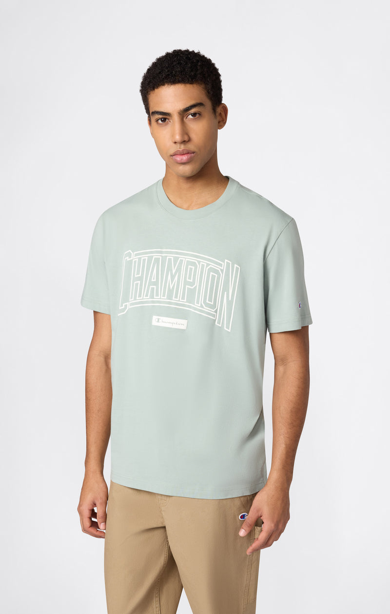 Rundhals-T-Shirt Mit Puff-Print-Logo Für Herren