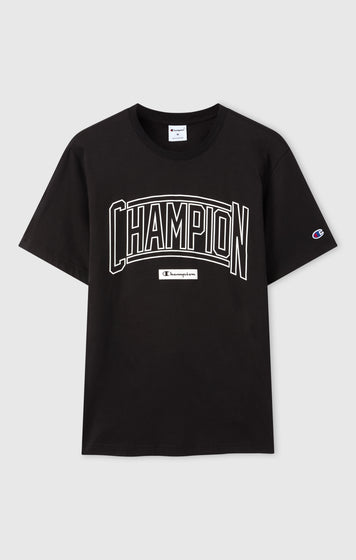 Men’s Crewneck T-Shirt With Puff Print Logo