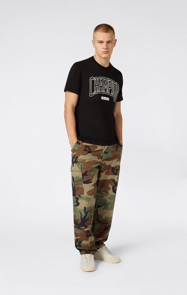 Rundhals-T-Shirt Mit Puff-Print-Logo Für Herren