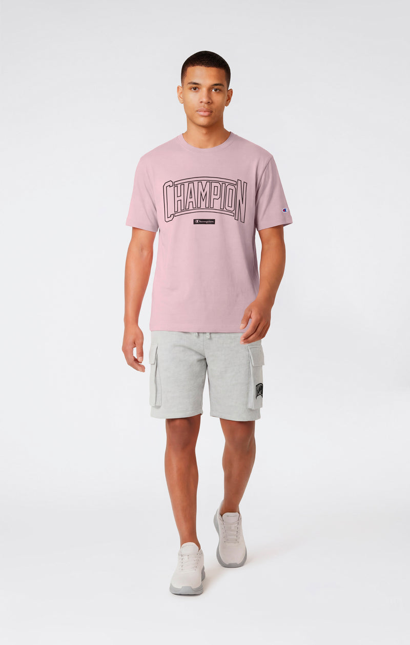 Rundhals-T-Shirt Mit Puff-Print-Logo Für Herren