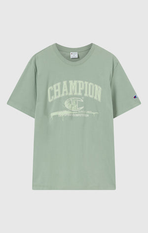 Rundhals-T-Shirt Mit Puff-Print-Grafik Für Herren