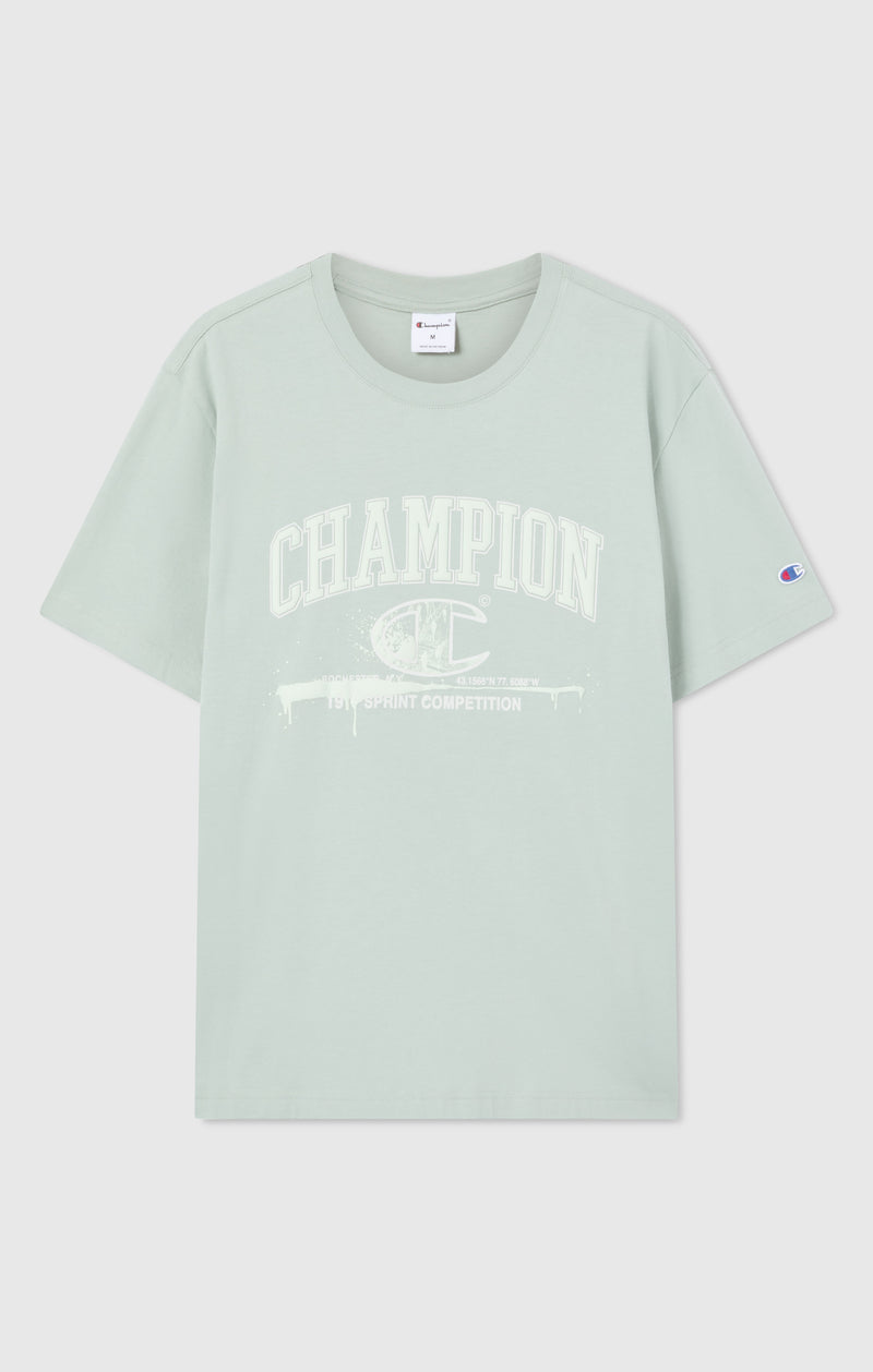 Men’s Crewneck T-Shirt With Puff Print Graphic