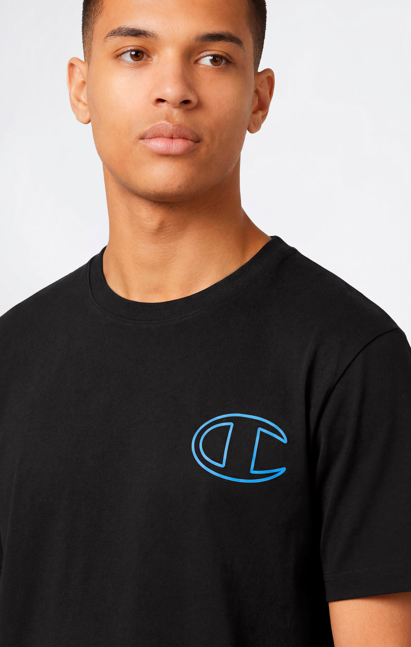 T-Shirt con Grafica Puff Print Da Uomo