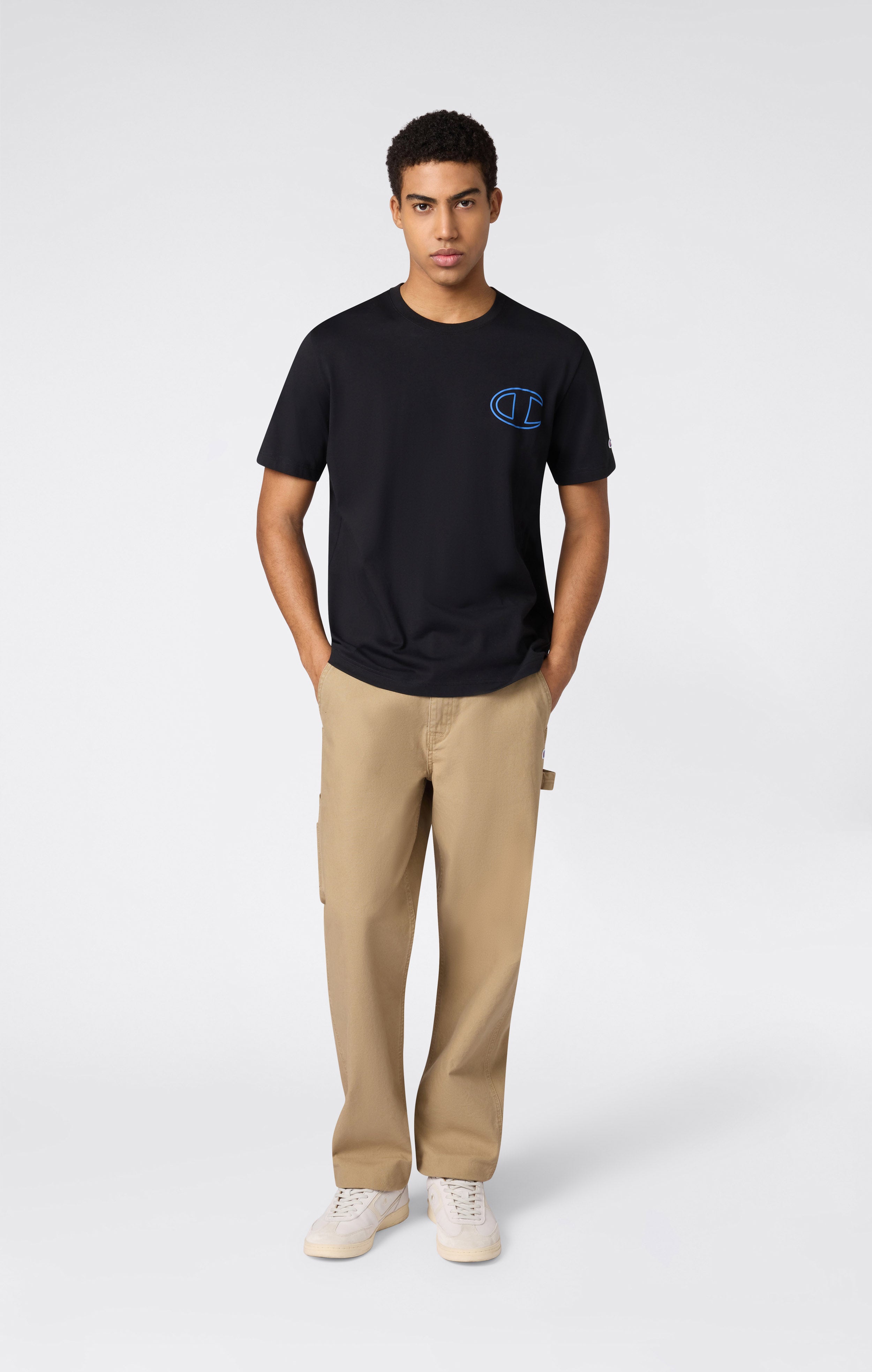 Men’s Crewneck T-Shirt With Puff Print Graphic