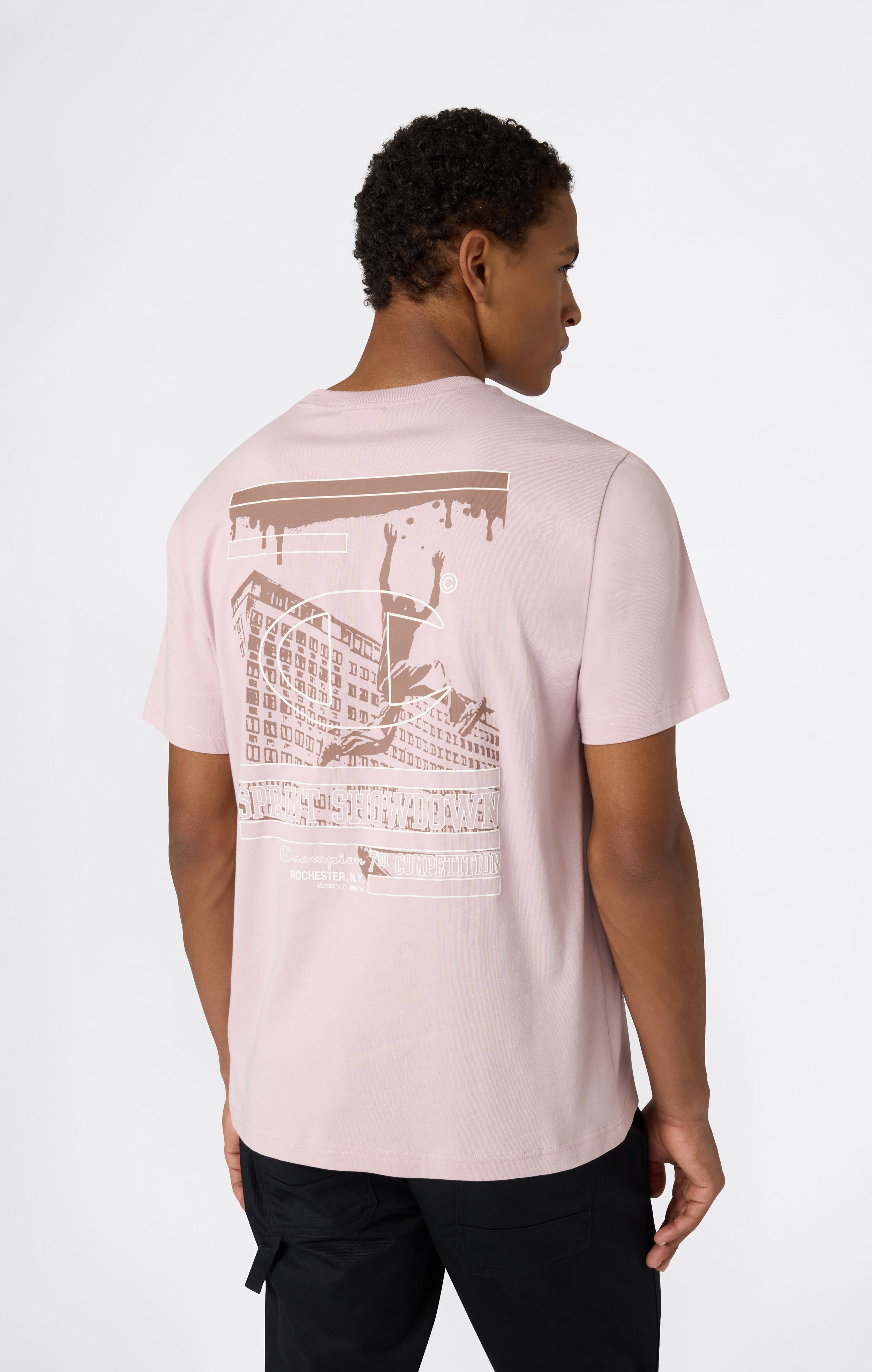 Men’s Crewneck T-Shirt With Puff Print Graphic