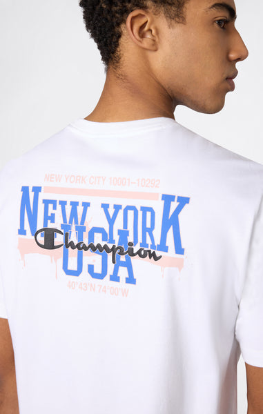 T-Shirt con Grafica Puff Print Da Uomo