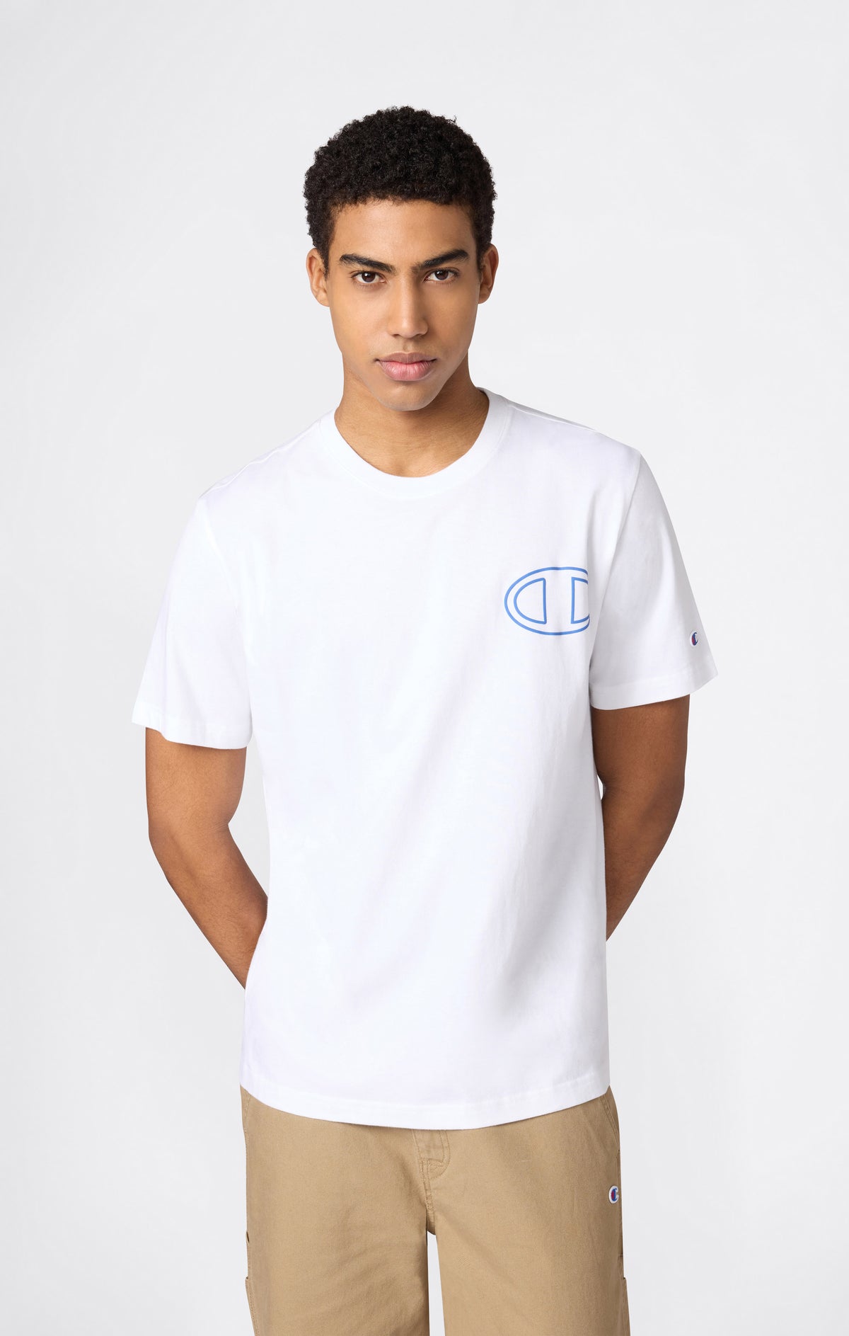 Men’s Crewneck T-Shirt With Puff Print Graphic