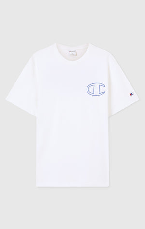 Men’s Crewneck T-Shirt With Puff Print Graphic