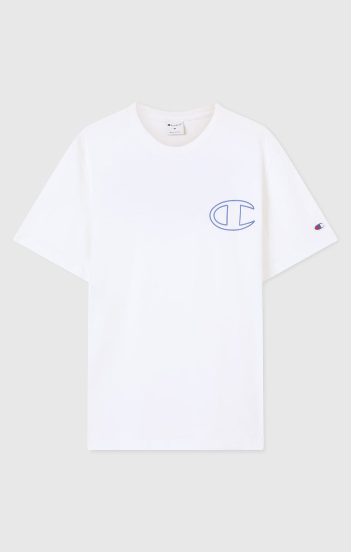 Men’s Crewneck T-Shirt With Puff Print Graphic