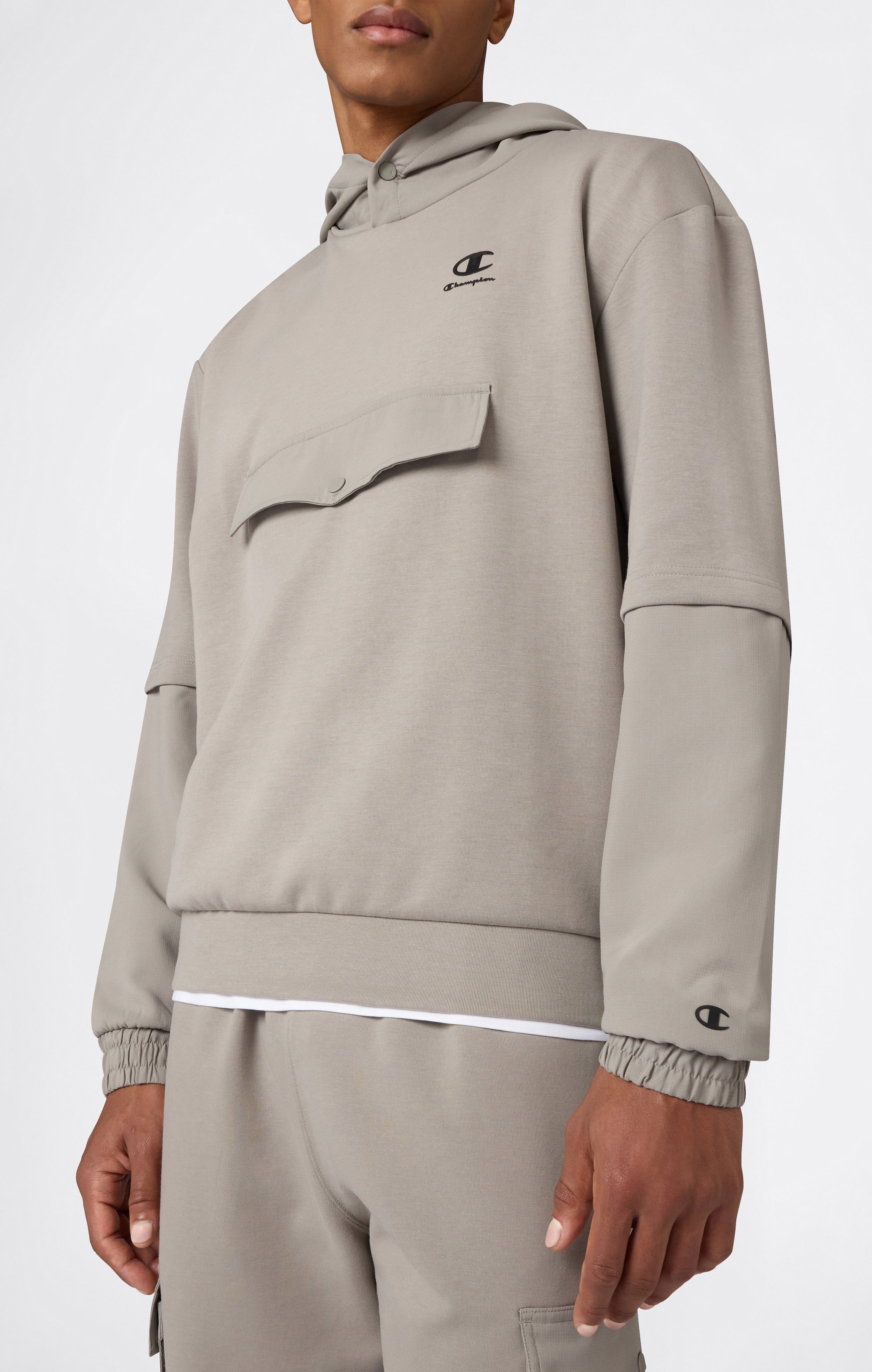 Men’s C-Tech Mix Media Hooded Sweatshirt