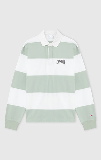 Men’s Striped Heavy Jersey Polo Shirt