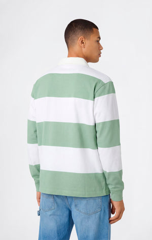 Polo a Righe in Jersey Pesante Da Uomo