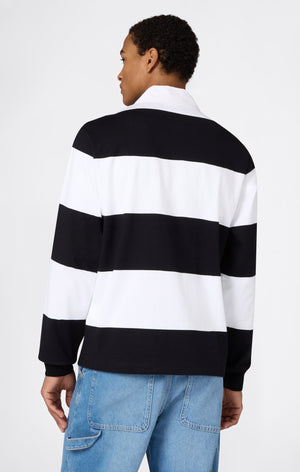 Polo a Righe in Jersey Pesante Da Uomo