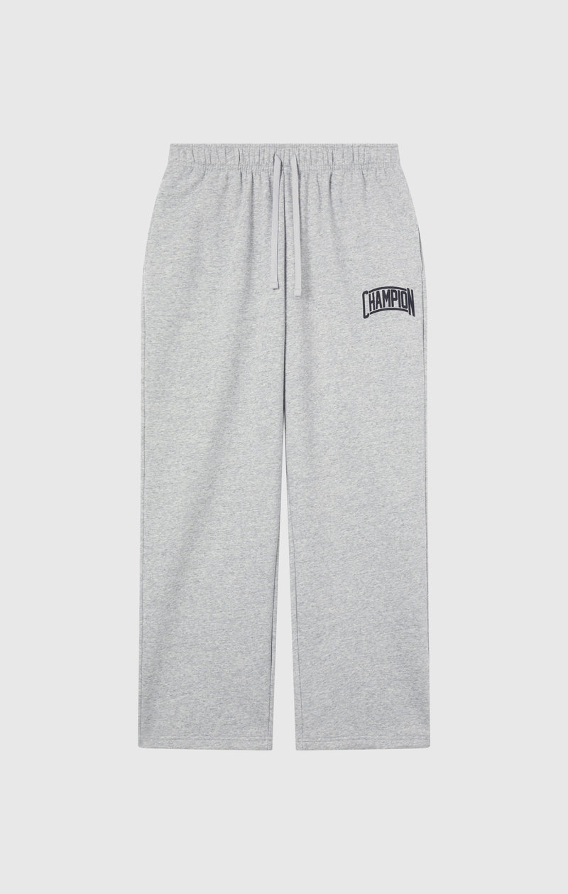 Men’s Straight Hem Pants With Brushed Interior And Puff Print Logo