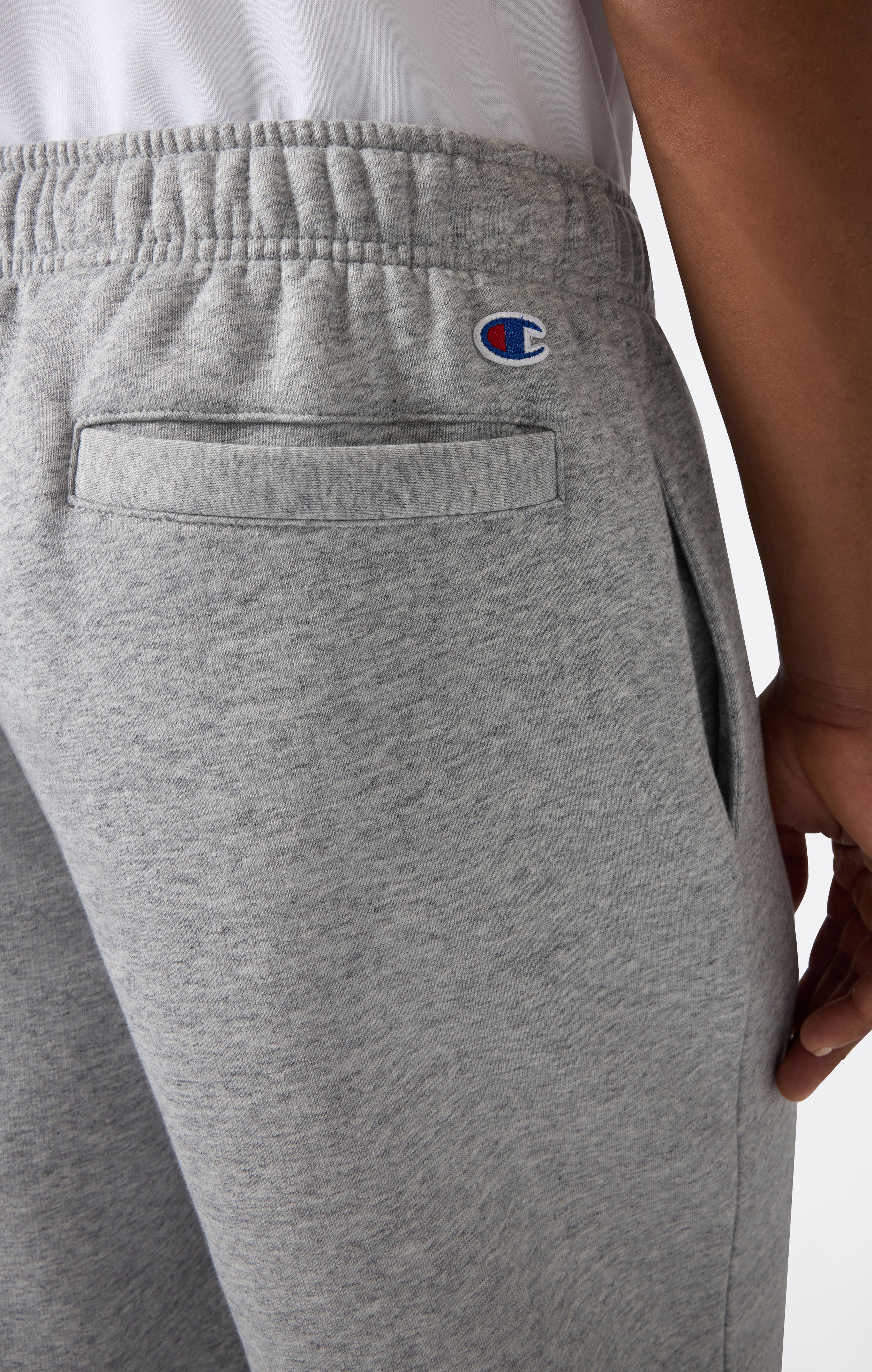 Men’s Straight Hem Pants With Brushed Interior And Puff Print Logo