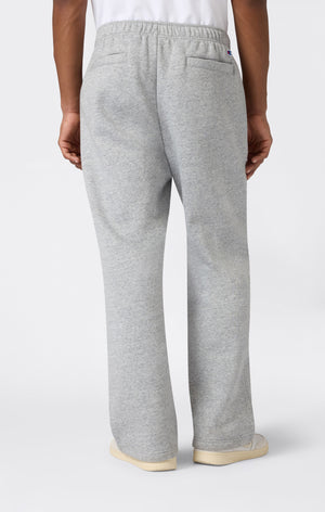Men’s Straight Hem Pants With Brushed Interior And Puff Print Logo