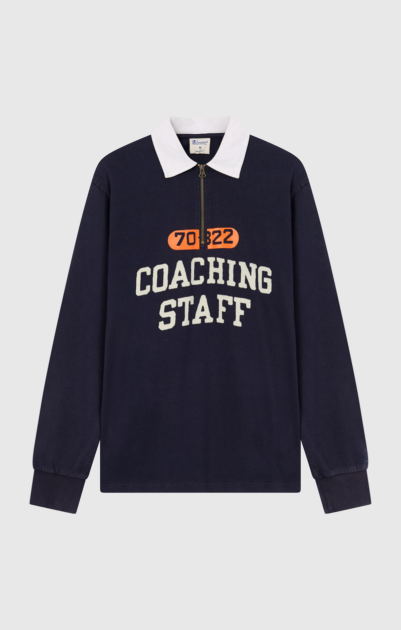 Men’s Long Sleeve Half Zip Polo Shirt Time Capsule