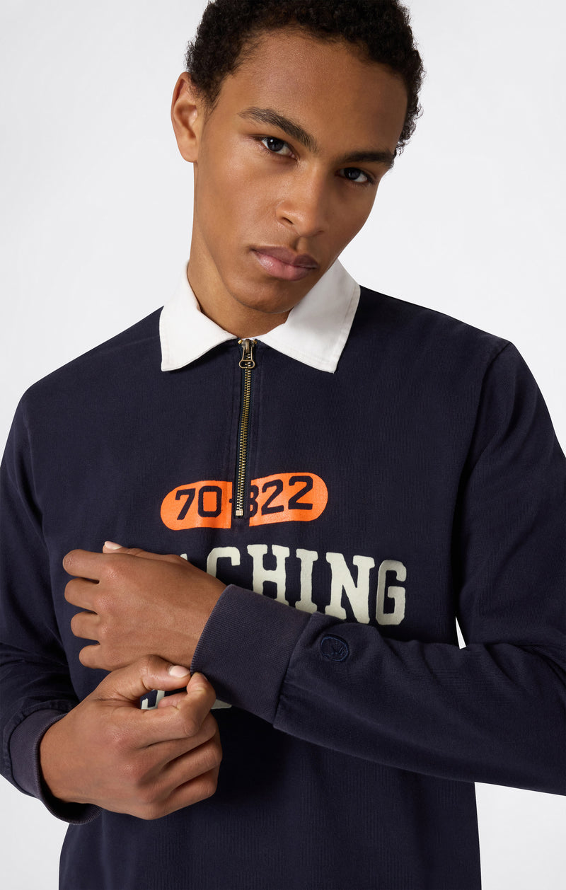 Men’s Long Sleeve Half Zip Polo Shirt Time Capsule