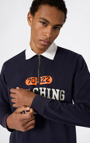 Polo Manches Longues à Demi-Zip pour Homme Time Capsule