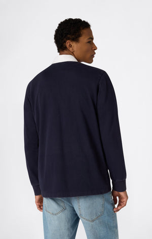 Polo Manches Longues à Demi-Zip pour Homme Time Capsule