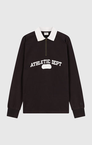 Herren Langarm-Poloshirt mit Halbem Reißverschluss Time Capsule