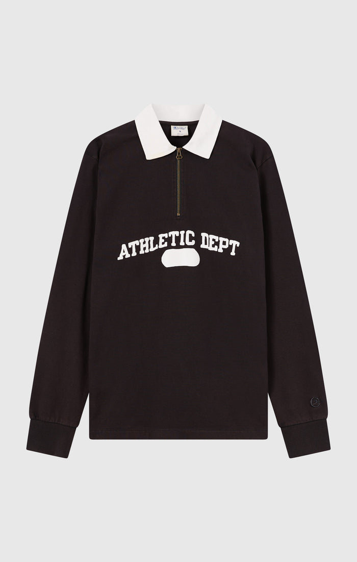 Polo a Manica Lunga con Mezza Zip da Uomo Time Capsule