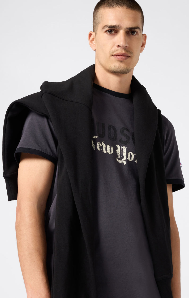 T-shirt girocollo Con Grafica e Bordi A Contrasto Da Uomo