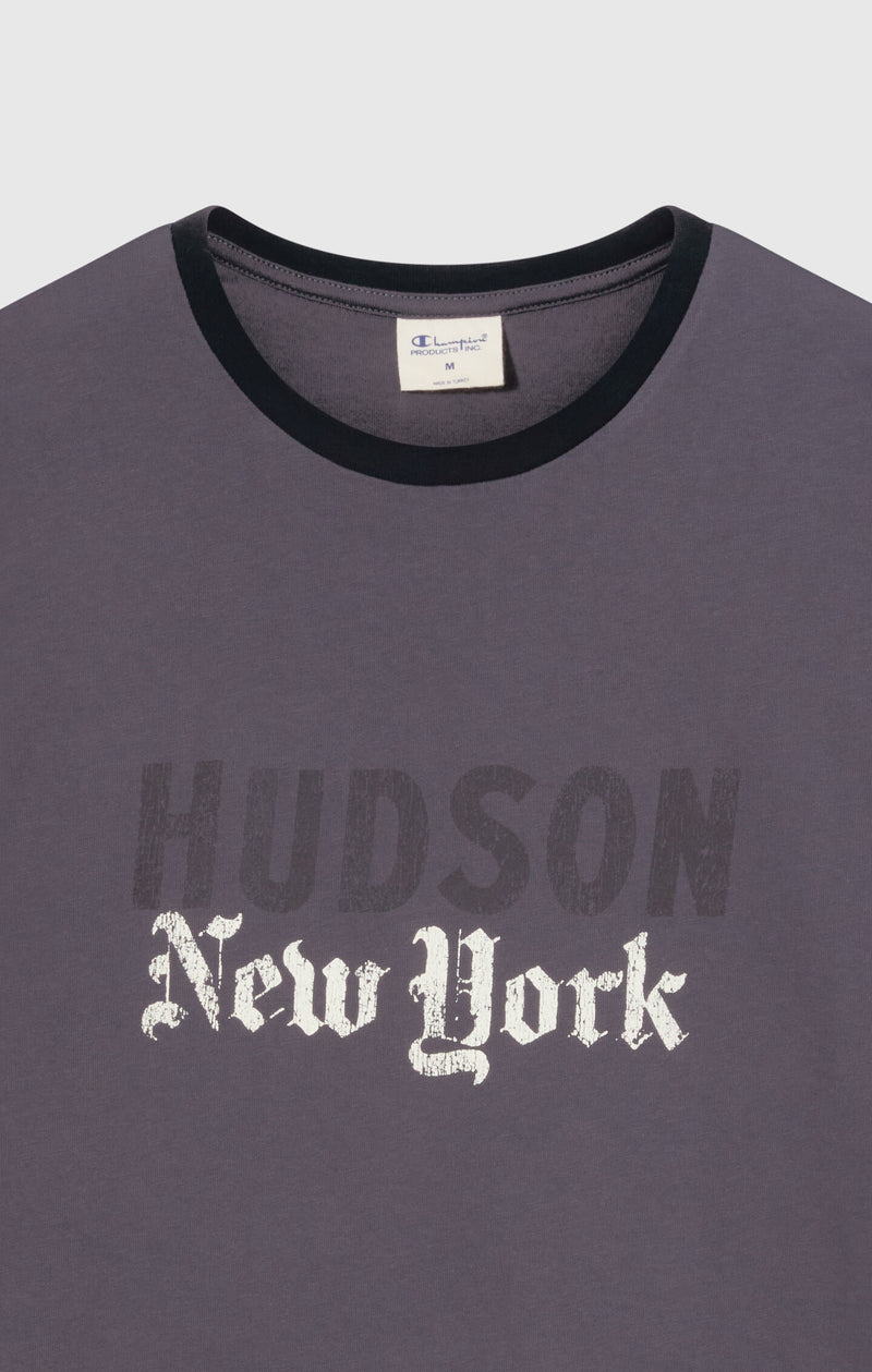 T-shirt girocollo Con Grafica e Bordi A Contrasto Da Uomo