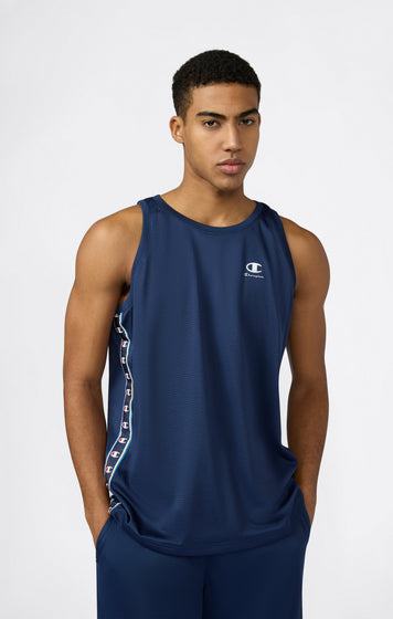 Herren Mesh Tank Top mit Tape Logo