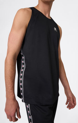 Débardeur en Mesh avec Tape Logo pour Homme