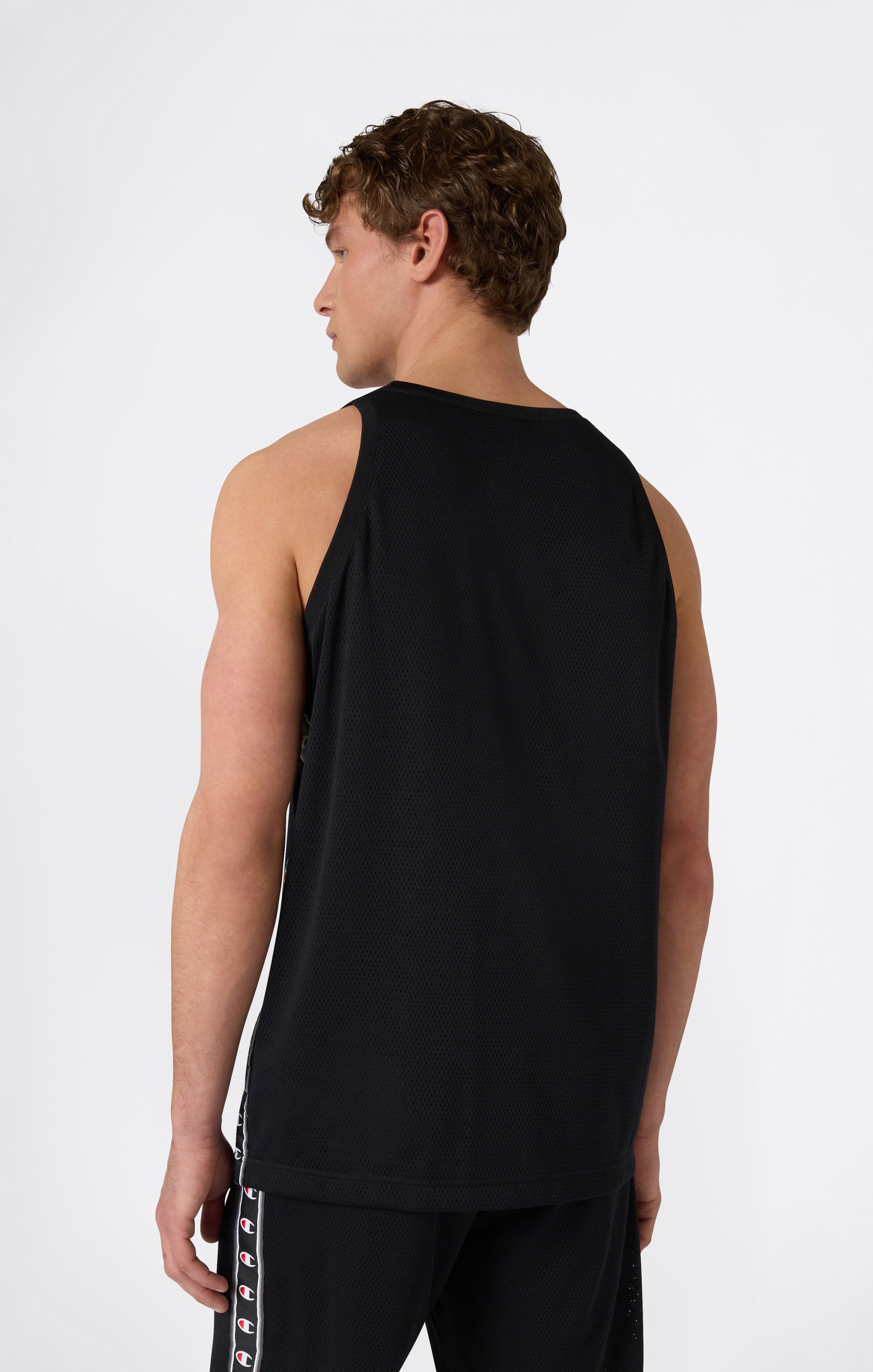 Débardeur en Mesh avec Tape Logo pour Homme