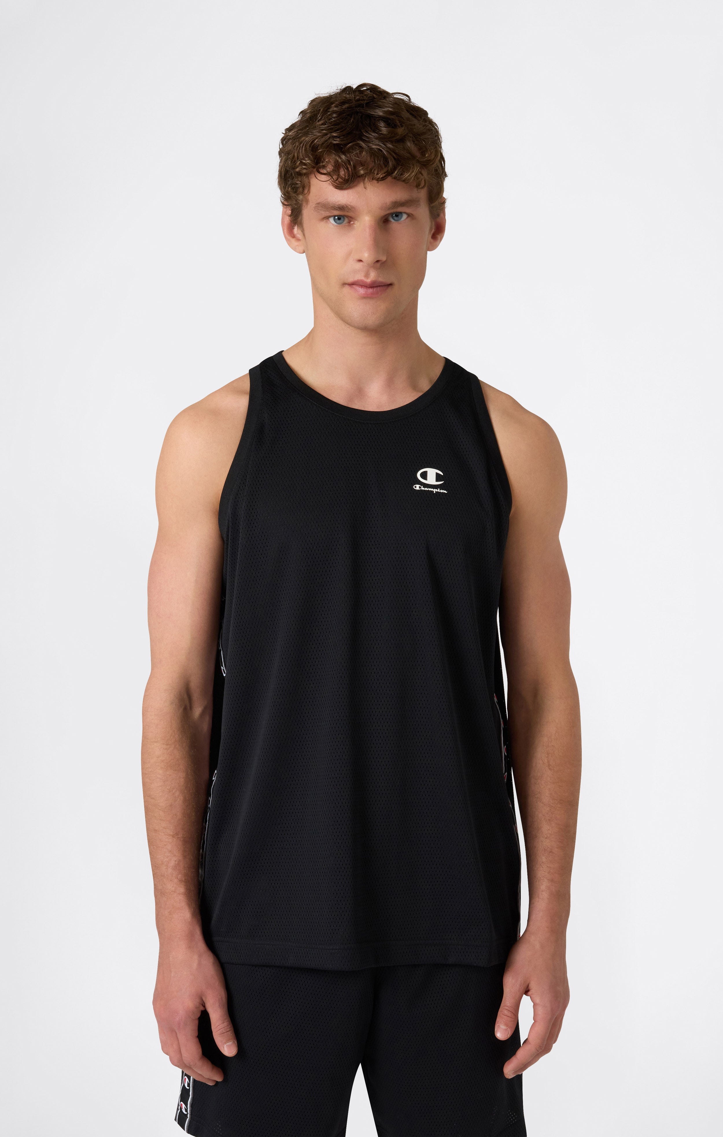 Débardeur en Mesh avec Tape Logo pour Homme