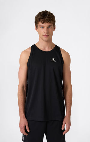 Débardeur en Mesh avec Tape Logo pour Homme