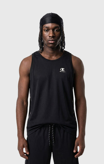 Herren Mesh Tank Top mit Tape Logo