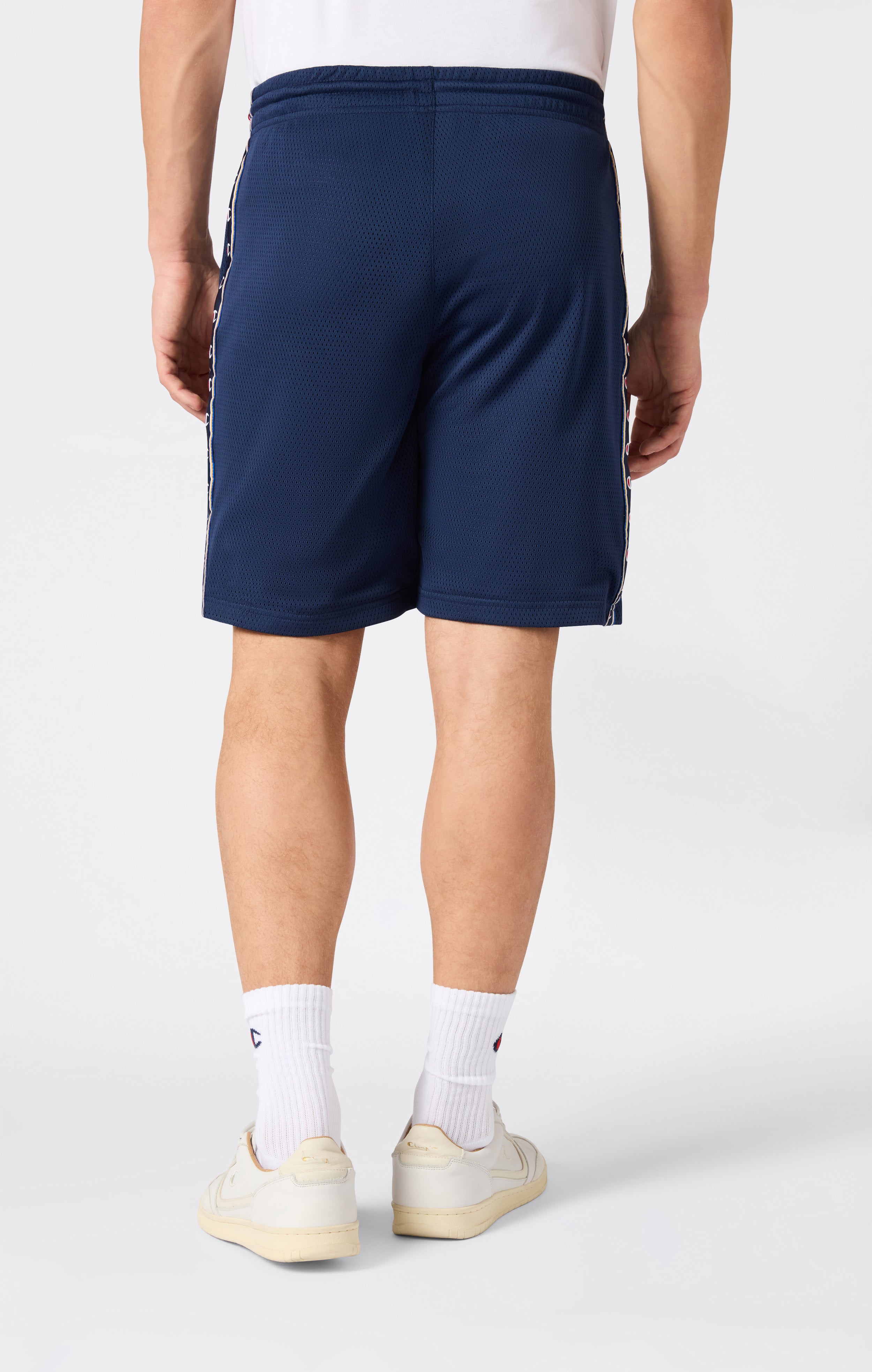Men’s Mesh Tape Logo Bermuda Shorts