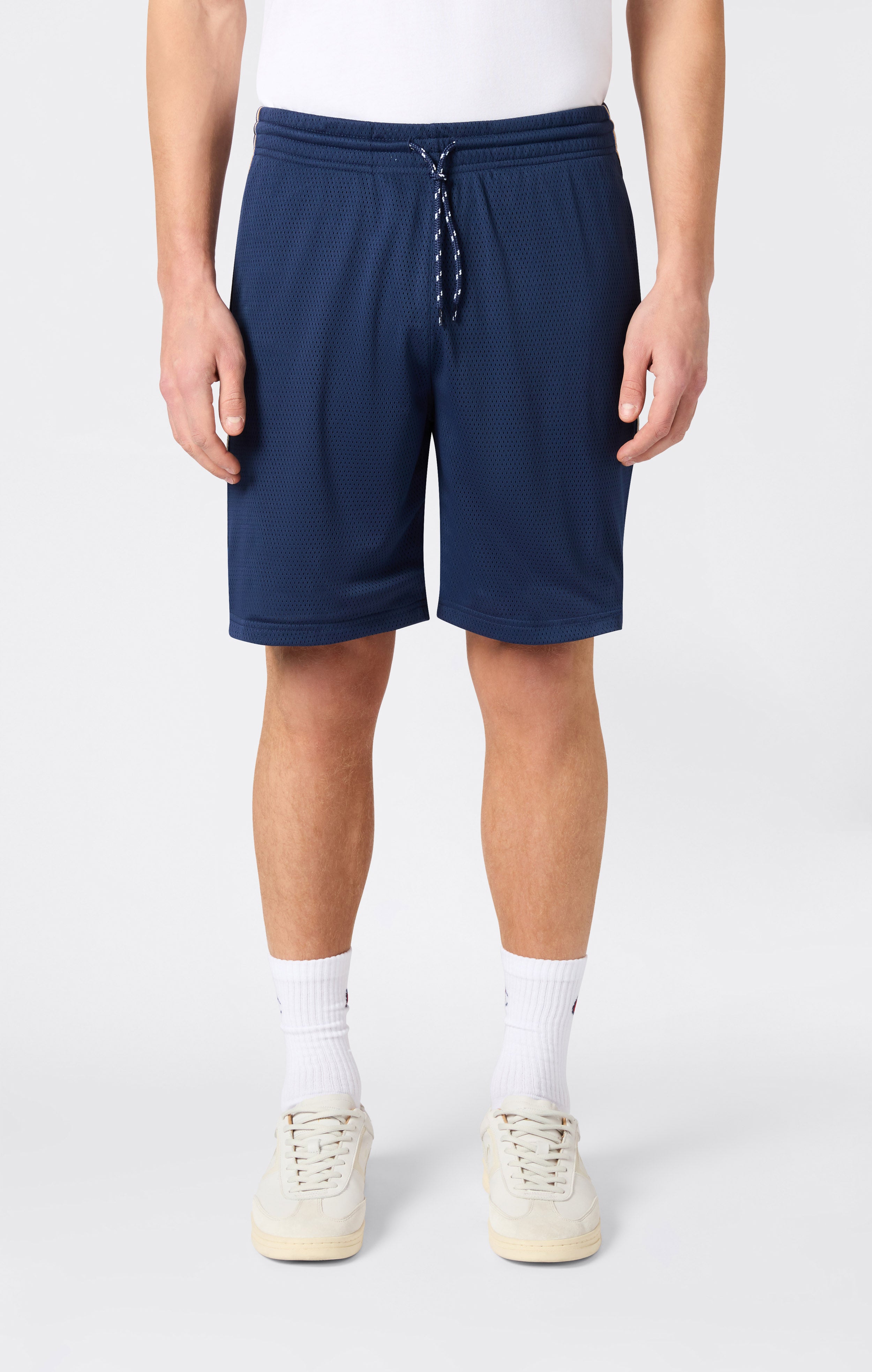 Bermuda en Mesh avec Tape Logo pour Homme