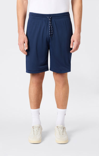 Herren Mesh Bermuda Shorts mit Tape Logo