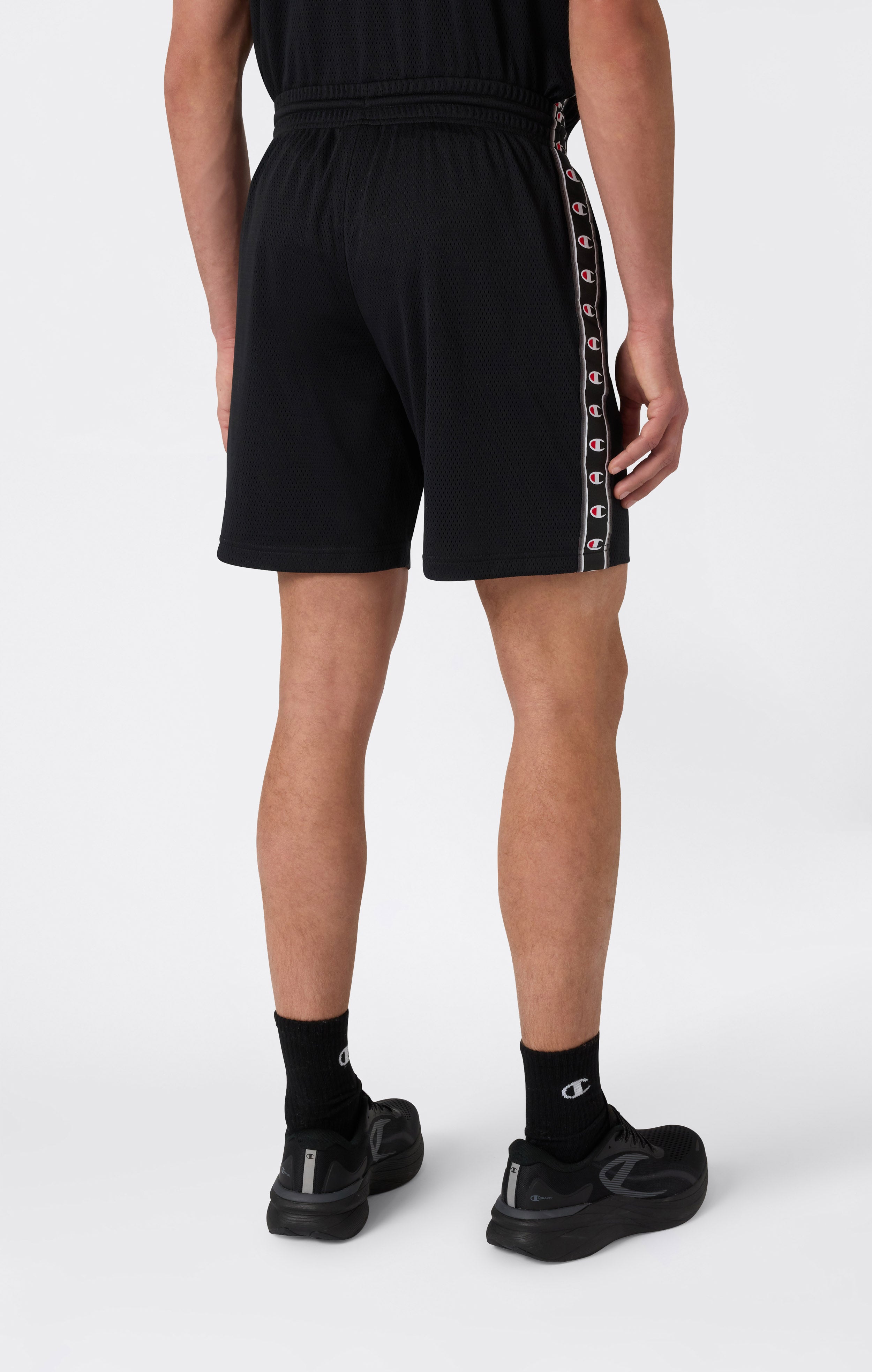 Men’s Mesh Tape Logo Bermuda Shorts
