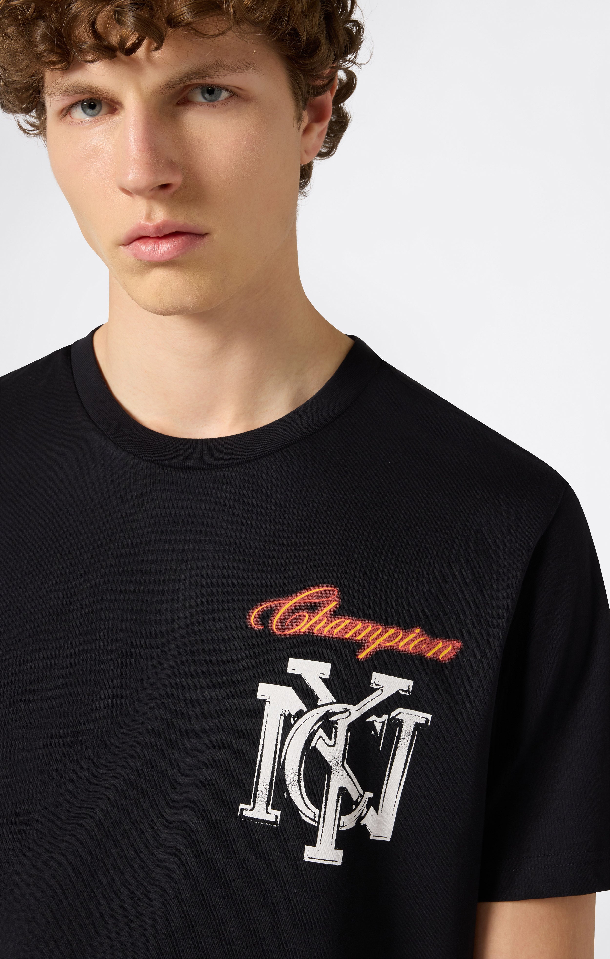 T-shirt Col Rond avec Graphique pour Homme