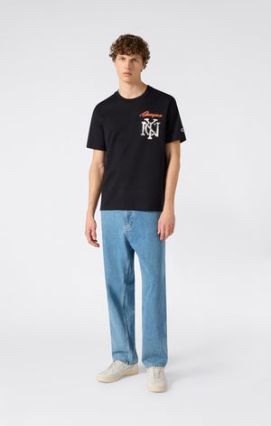 T-shirt Col Rond avec Graphique pour Homme