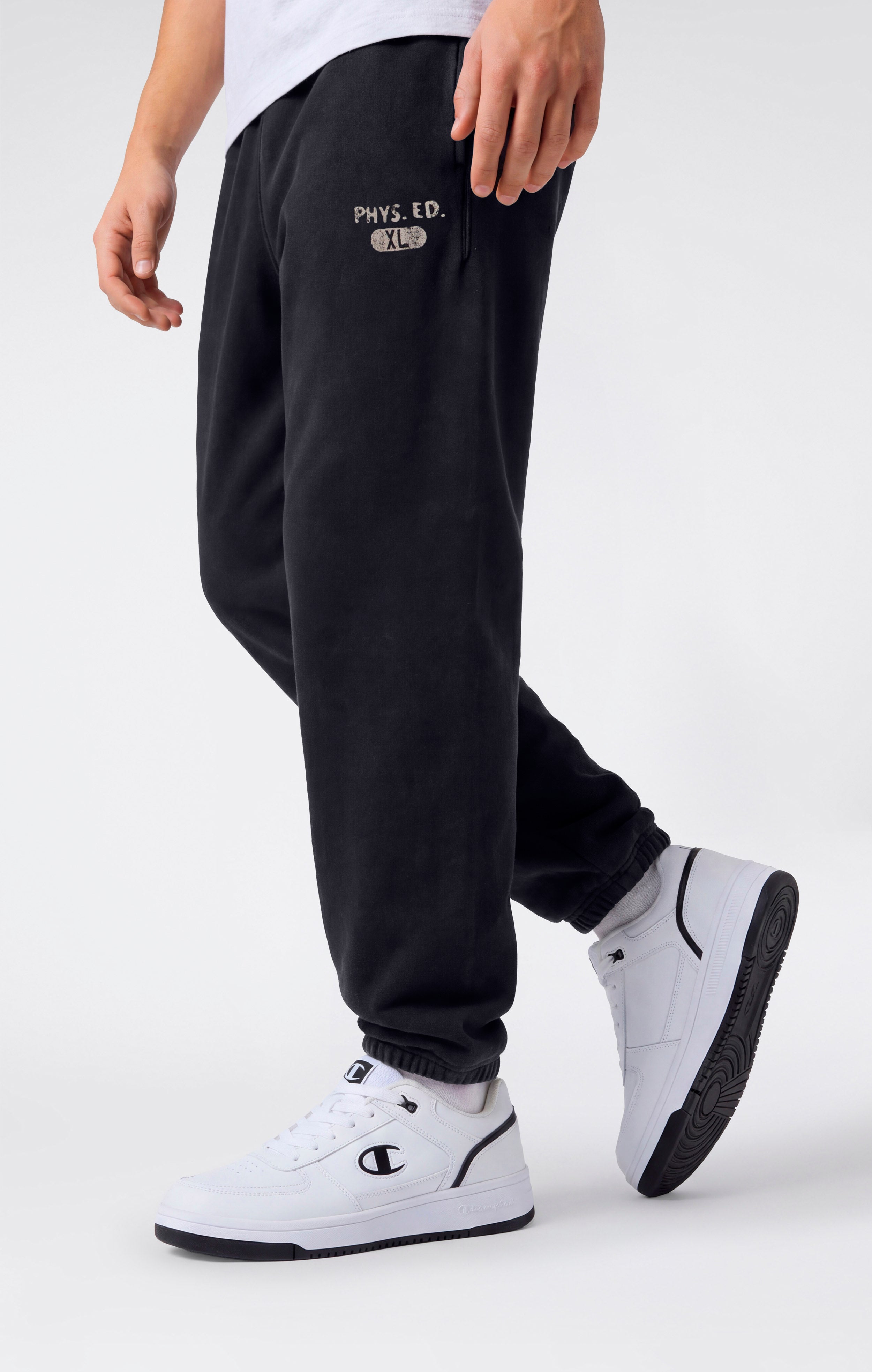 Pantalon Jogger Homme en Molleton Reverse Weave avec Intérieur Gratté et Bas Élastiqués