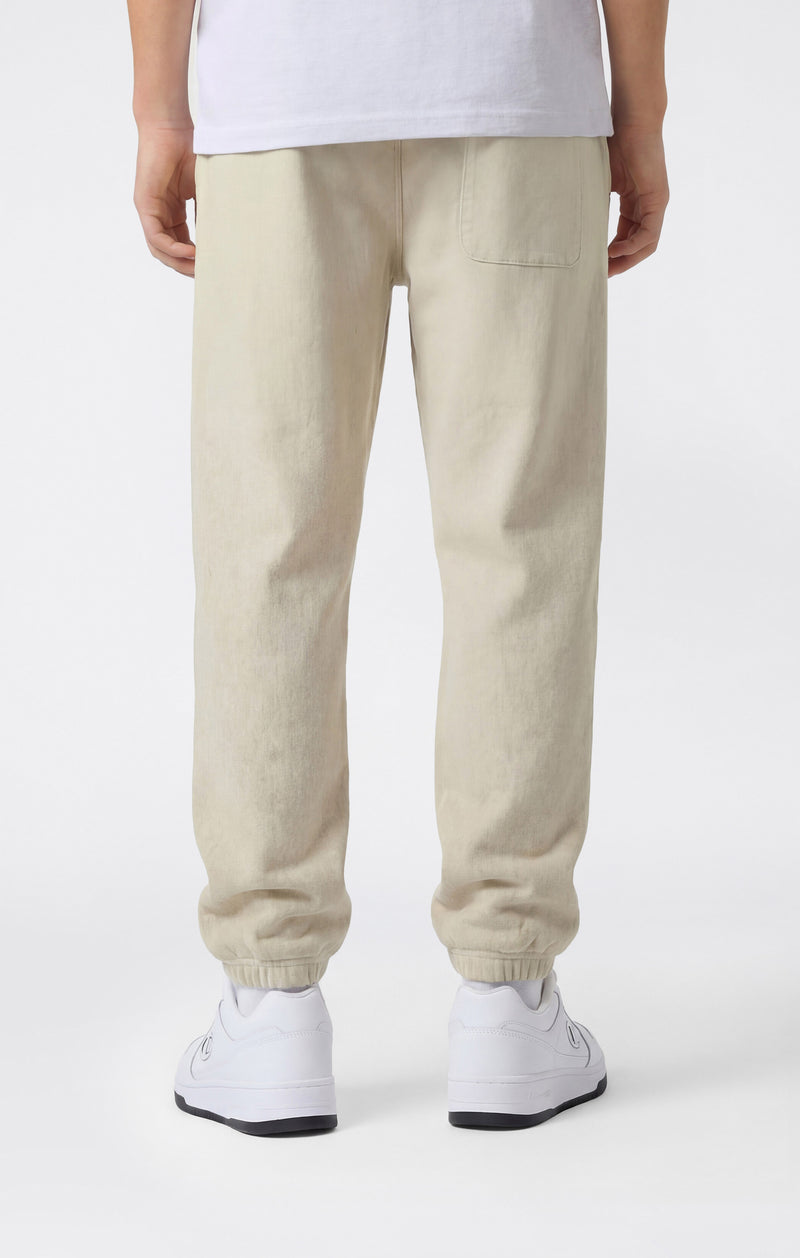 Pantaloni Joggers con Fondo Elasticizzato e Interno Felpato in Felpa Reverse Weave da Uomo