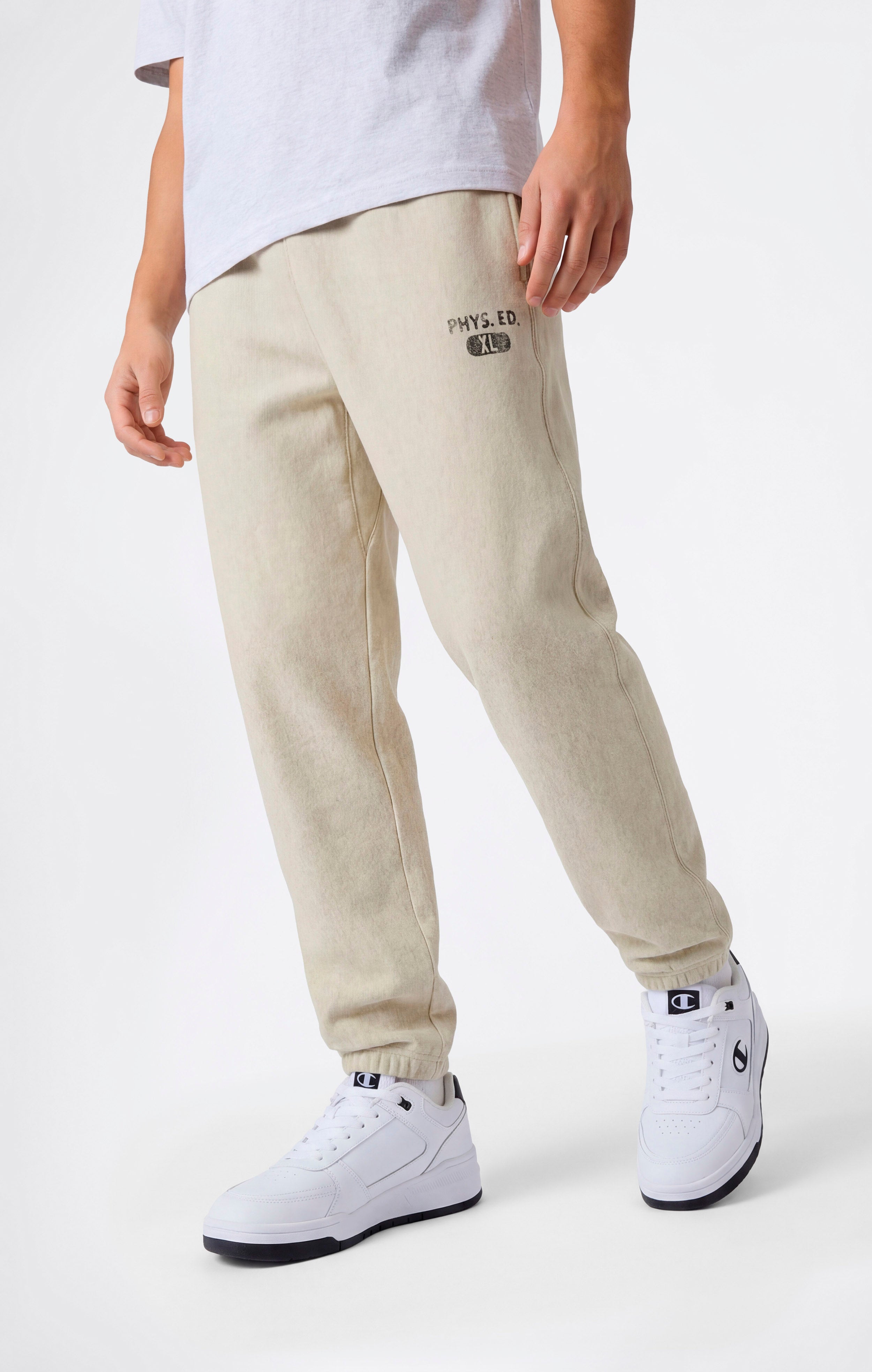 Pantalon Jogger Homme en Molleton Reverse Weave avec Intérieur Gratté et Bas Élastiqués