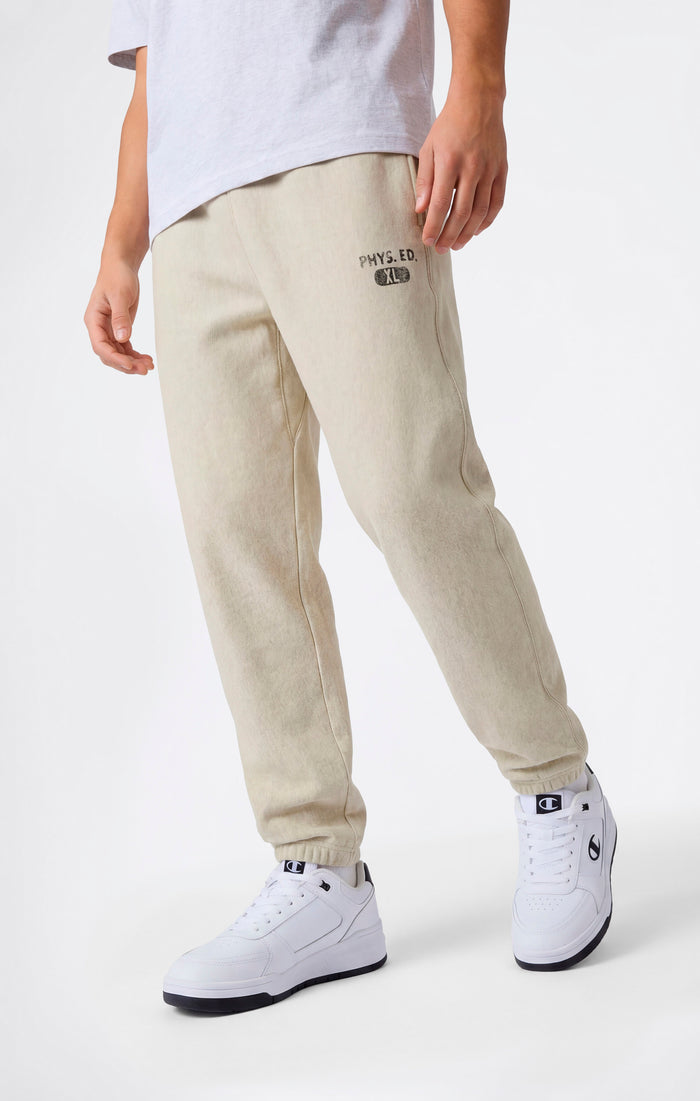 Men’s Fleece Jogger Pants with Elastic Cuffs and Brushed Interior Reverse Weave