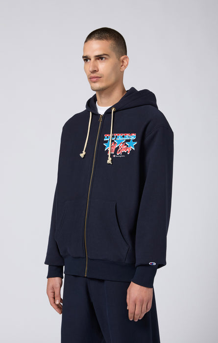 Reverse Weave Men's Fleece Zip Up Hoodie Dukes Cupboard x Champion